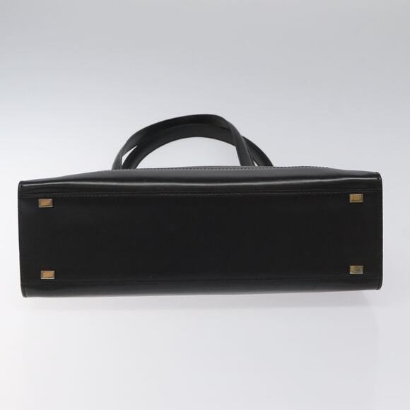 CELINE Macadam Canvas Shoulder Bag Pvc Leather Black Gold - Picture 9 of 12